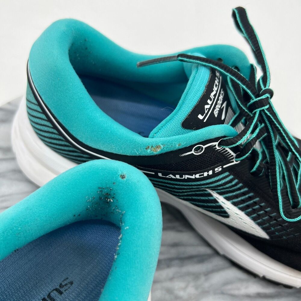 Brooks Launch 5 Running Shoes Womens 9 Blue Breathable Lightweight Mesh *READ - Picture 9 of 13